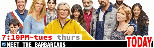 Meet the Barbians Fri Sun Tues Thurs 7:10 pm